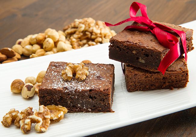 brownie chocolate nueces