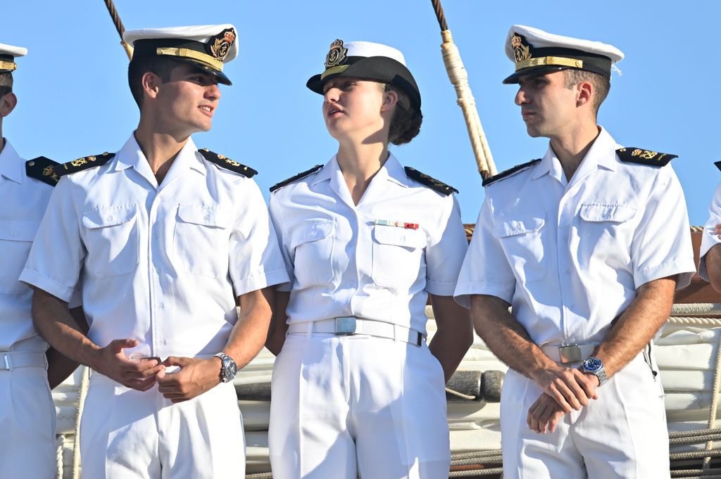 LA PRINCESA LEONOR LLEGA A BORDO DEL JUAN SEBASTIAN ELCNO A MONTEVIDEO