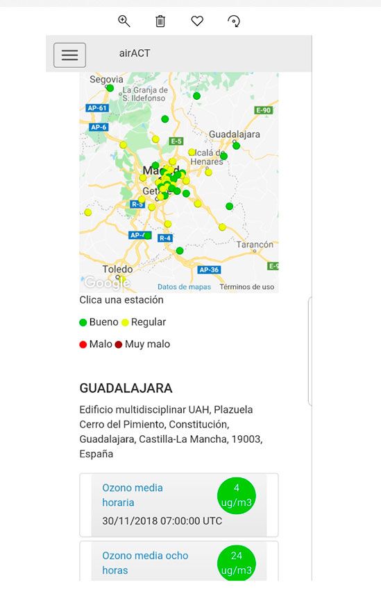 air act app contaminación