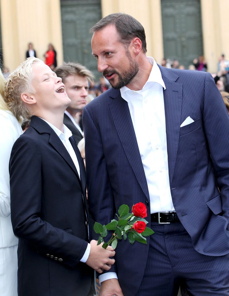 Imagen tomada en Oslo en el año 2011 durante las celebraciones por los diez años de matrimonio del príncipe Haakon y Mette-Marit