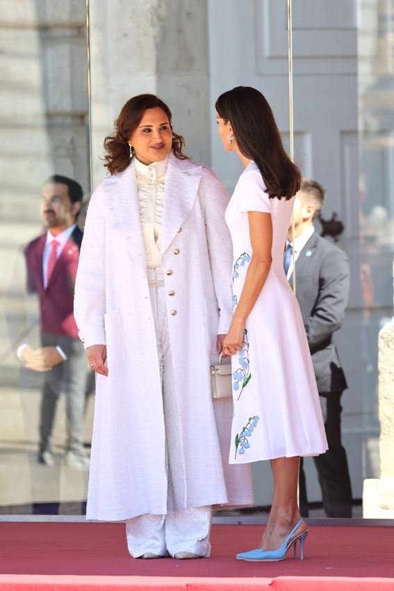 Jawaher Bint Hamad Bin Suhaim Thani, jequesa de Catar con la reina Letizia