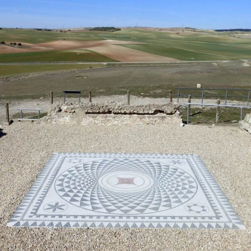 Mosaico de la Casa del Procurador Minero, de principios del siglo III y ubicada junto a las Termas Monumentales.