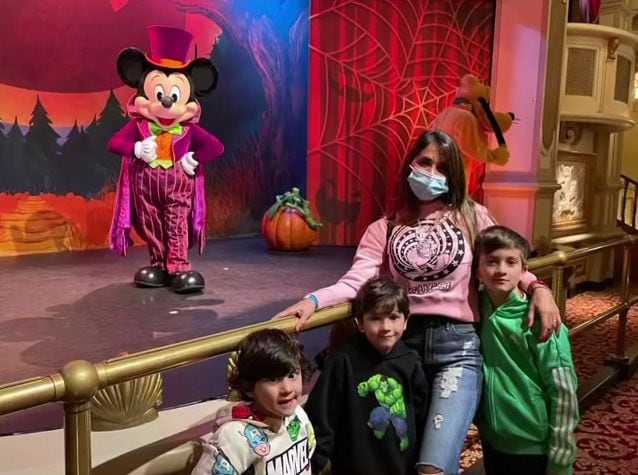 antonela roccuzzo y sus hijos