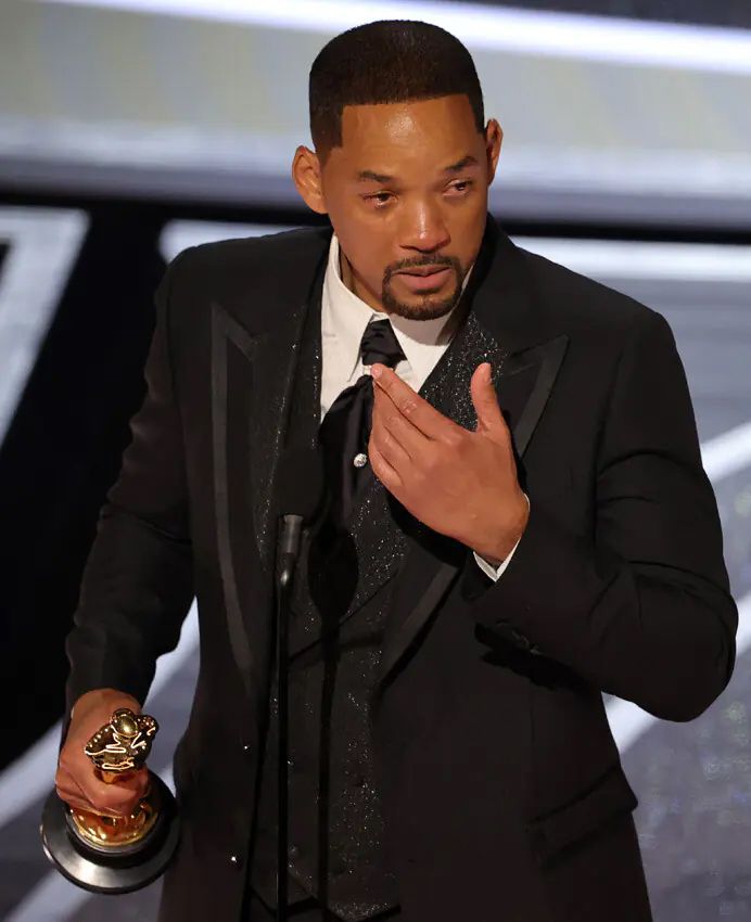 Will Smith llorando en los Oscars