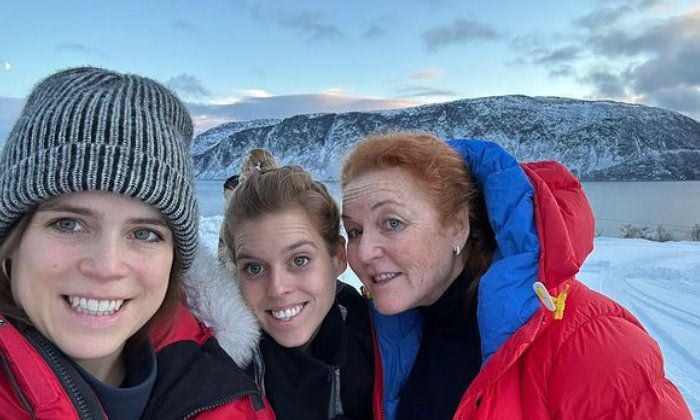 Sarah Ferguson con sus hijas