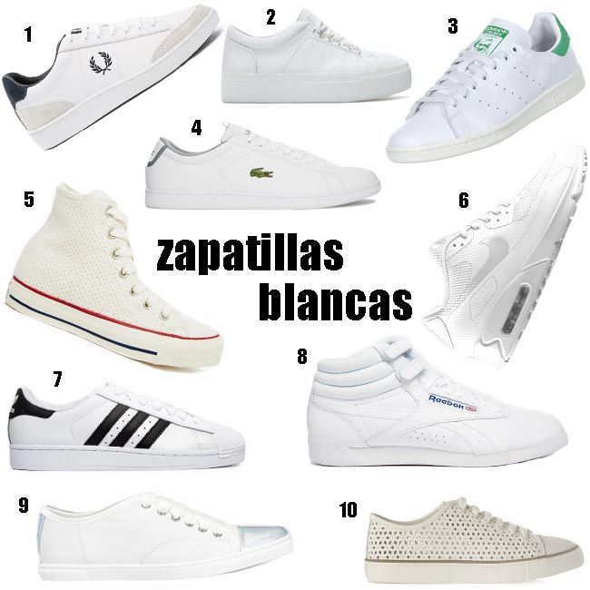 'Shopping' de zapatillas blancas