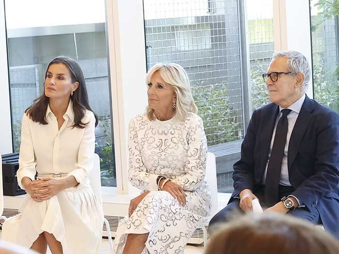 Doña Letizia junto a Jill Biden en Nueva York 