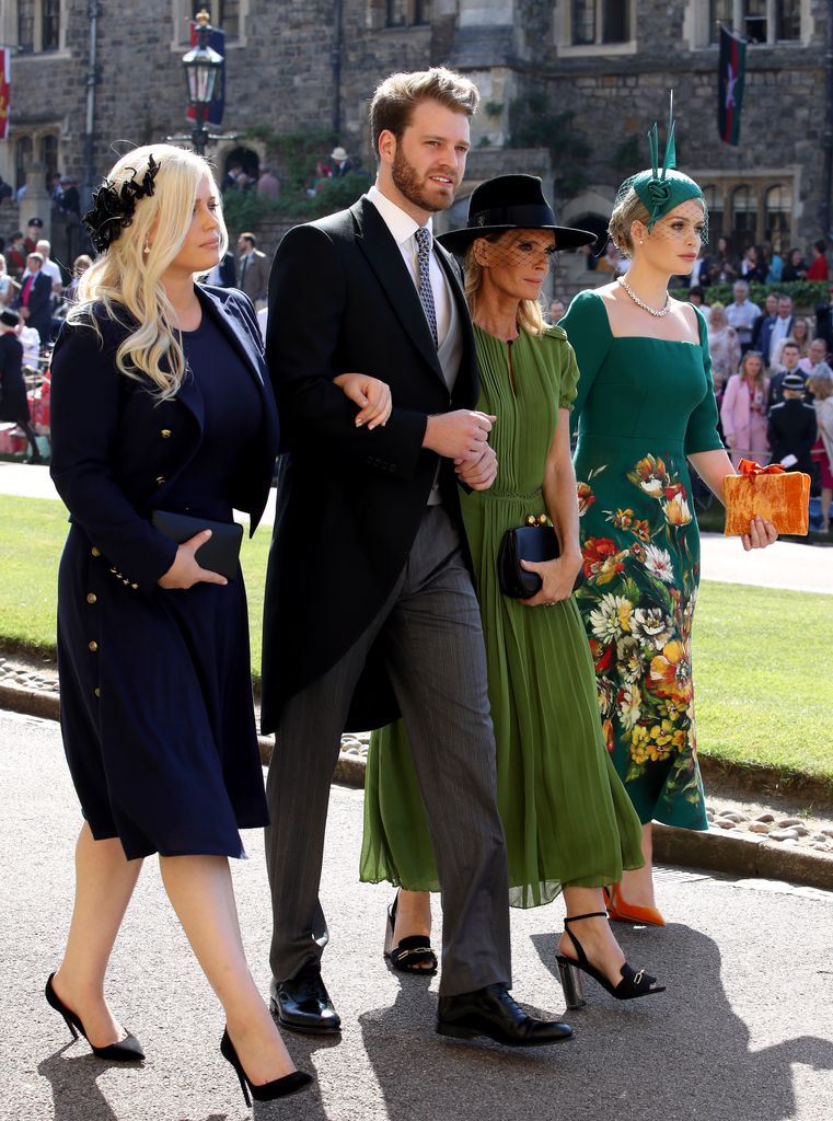  Eliza Spencer, Louis Spencer, Victoria Lockwood y Kitty Spencer en la boda del príncipe Harry y Meghan Markle 