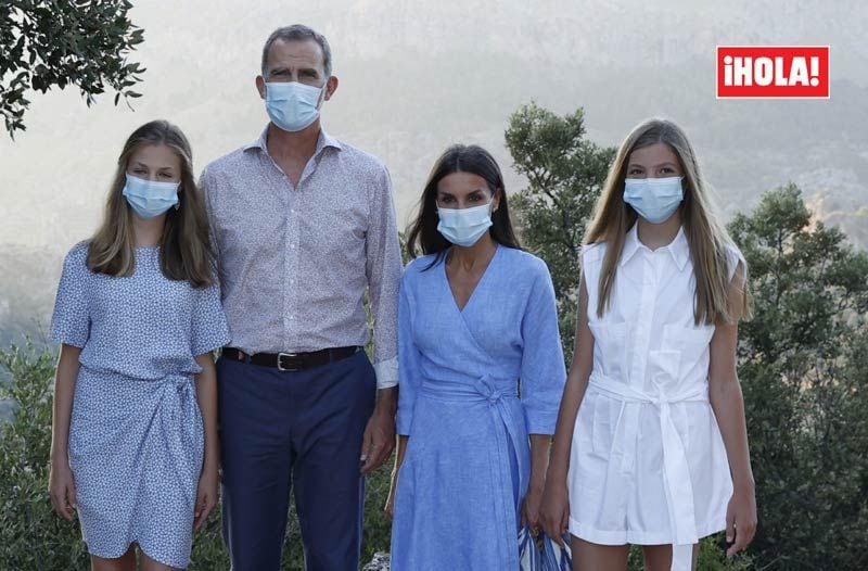 Felipe VI, doña Letizia, la heredera al trono y su hermana