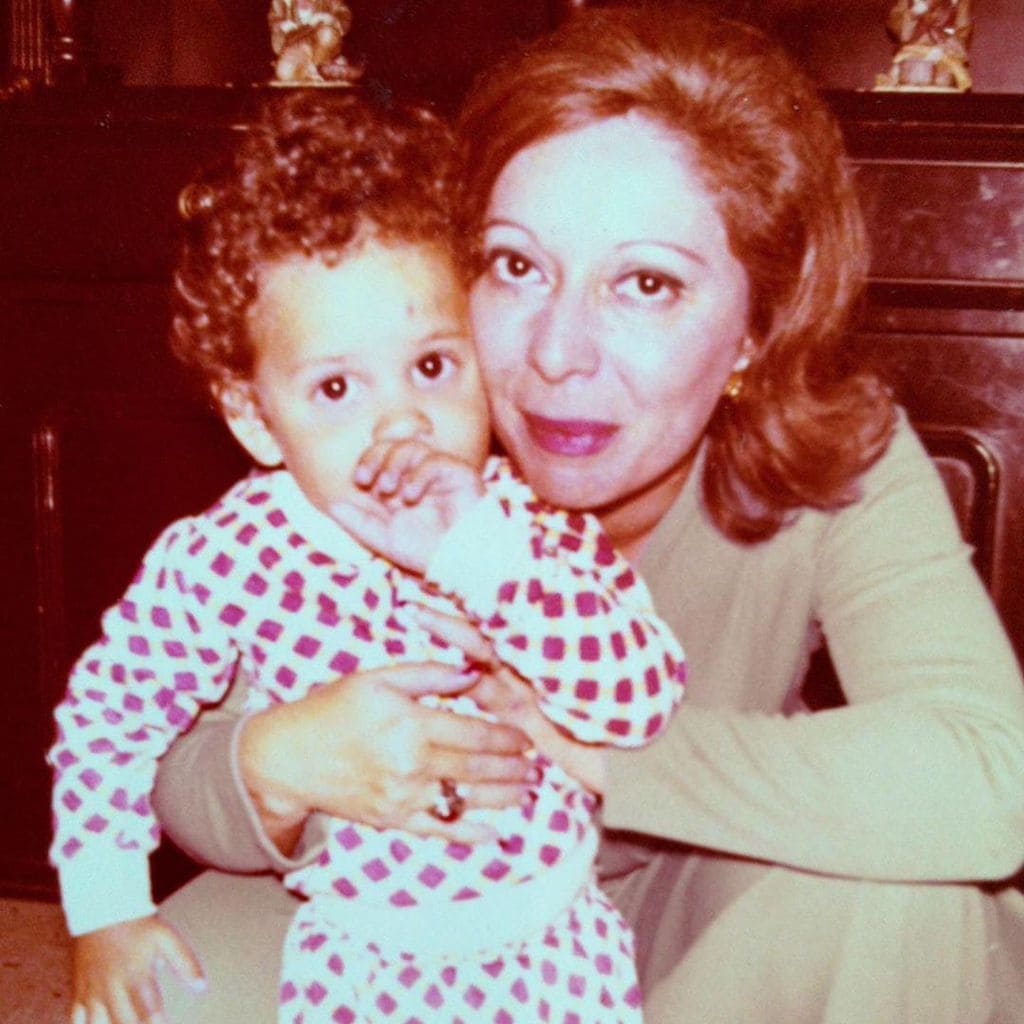 Rodner Figueroa y su madre