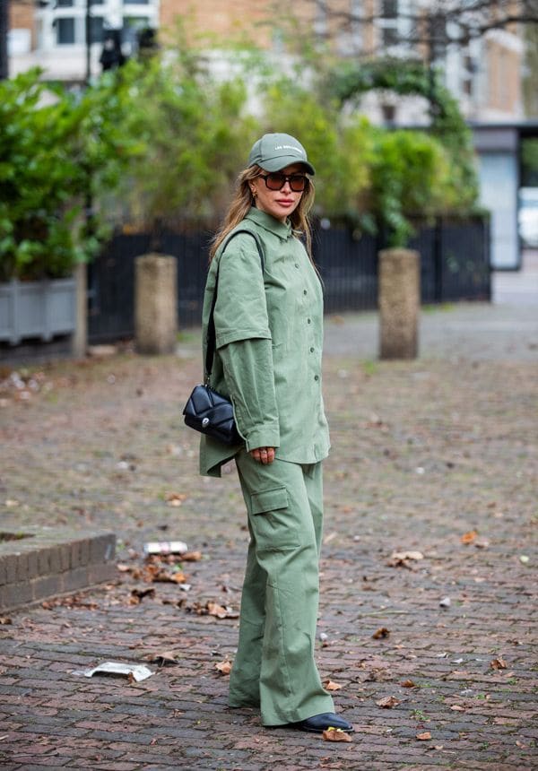 pantalon cargo verde