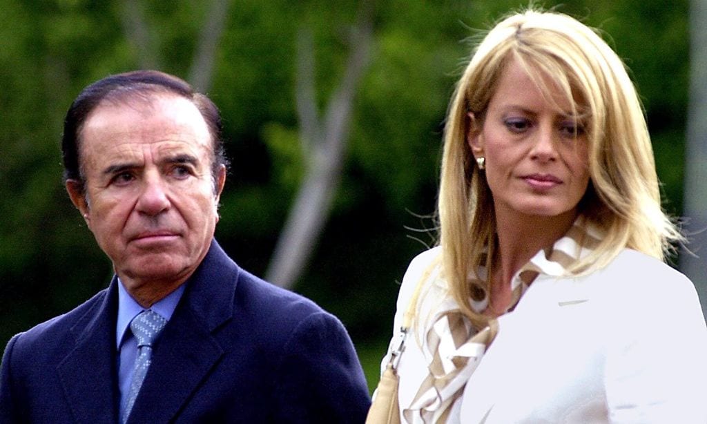 cecilia bolocco y carlos menem