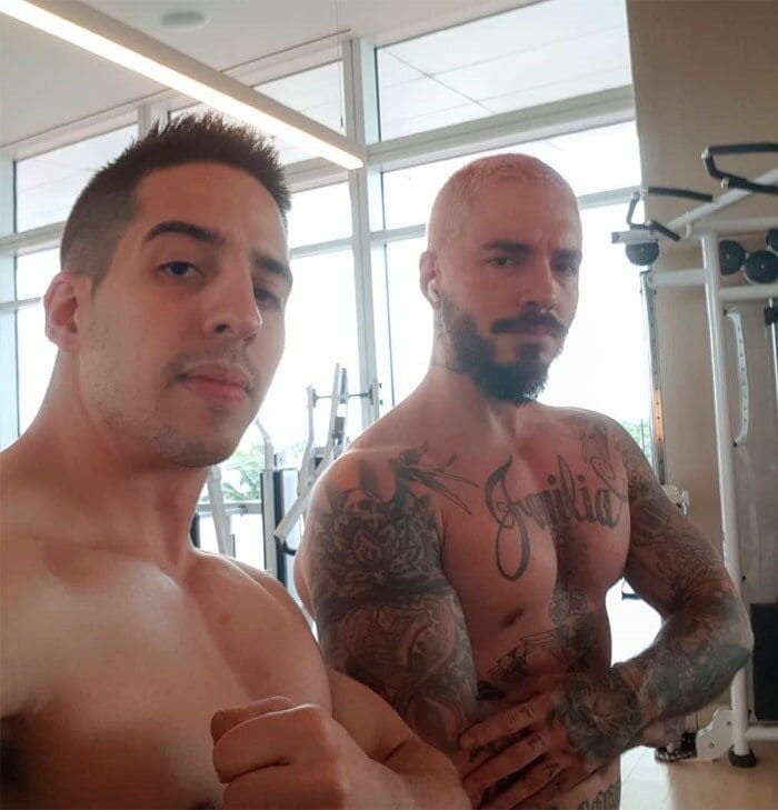 J Balvin y Jorge Valverde