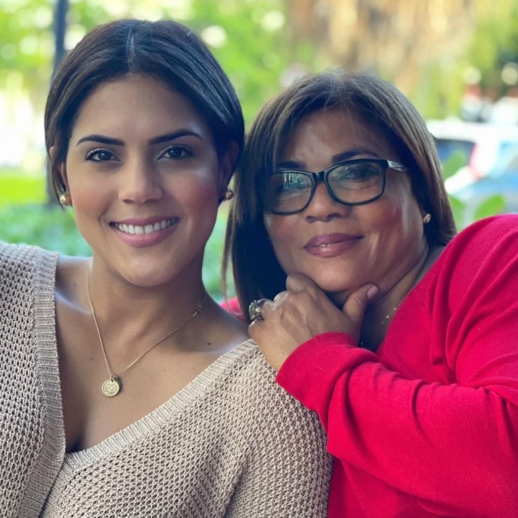 Francisca Lachapel y su mamá