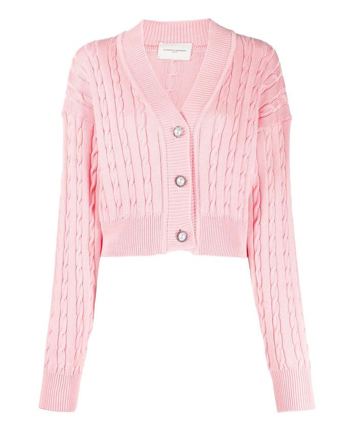 cardigan rosa giuseppe di morabito