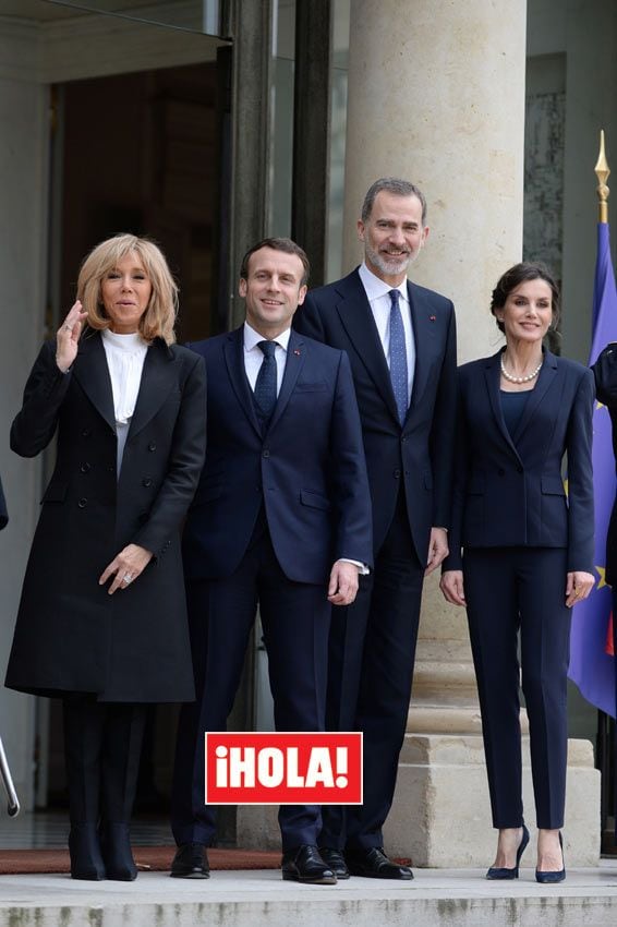 Los Reyes con los Macron