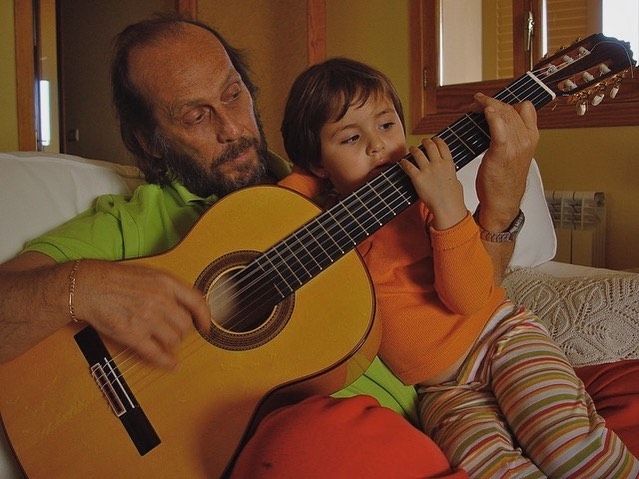 Paco de Lucía con su hija Antonia