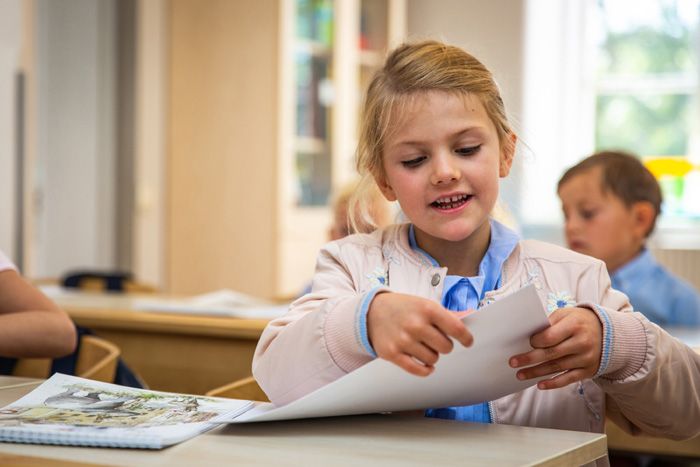 Primer día de colegio de Estelle de Suecia