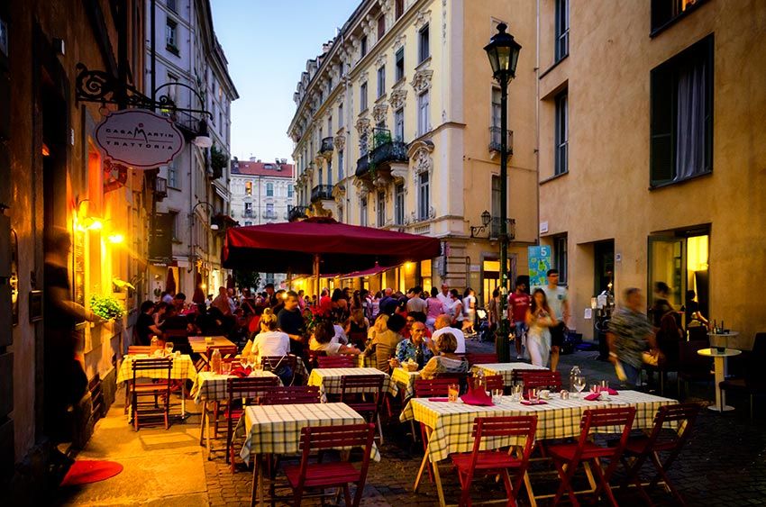  The Quadrilatero, un distrito lleno de restaurantes en Turín