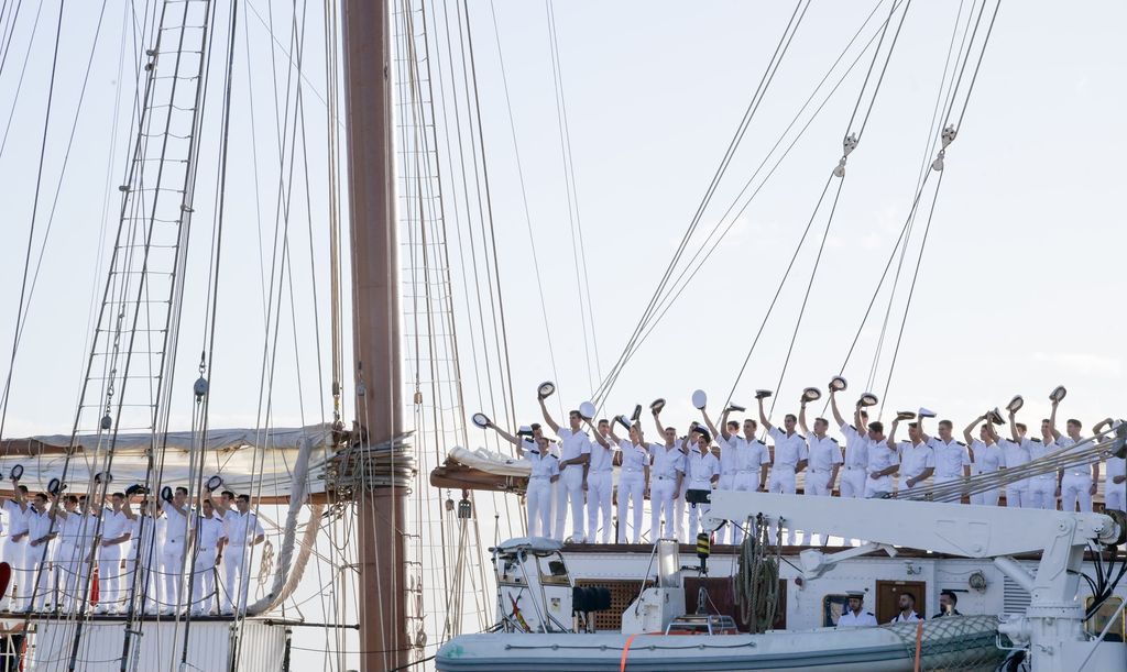 La princesa Leonor llega a Tenerife en el Buque-Escuela de la Armada 'Juan SebastiÃ¡n de Elcano'