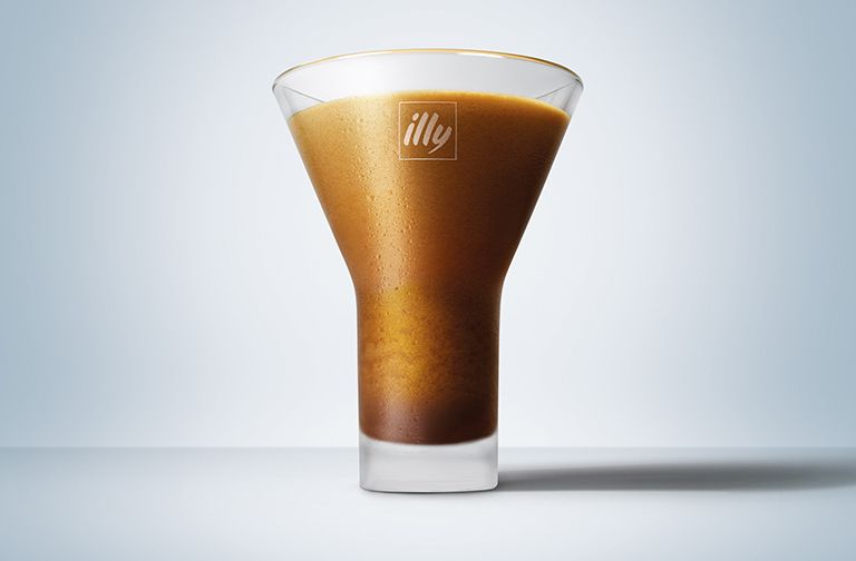 Vaso de 'Espresso freddo shakerato'