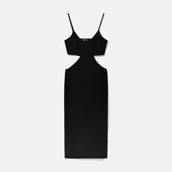 vestido cut out bershka rebajas