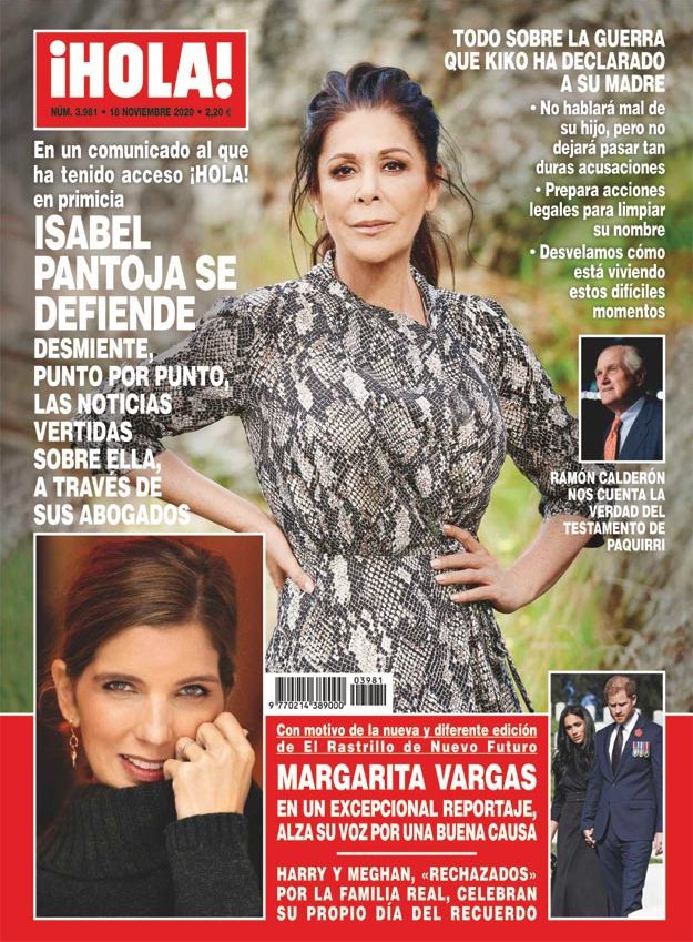 Margarita Vargas realiza un espectacular posado en la revista ¡HOLA!