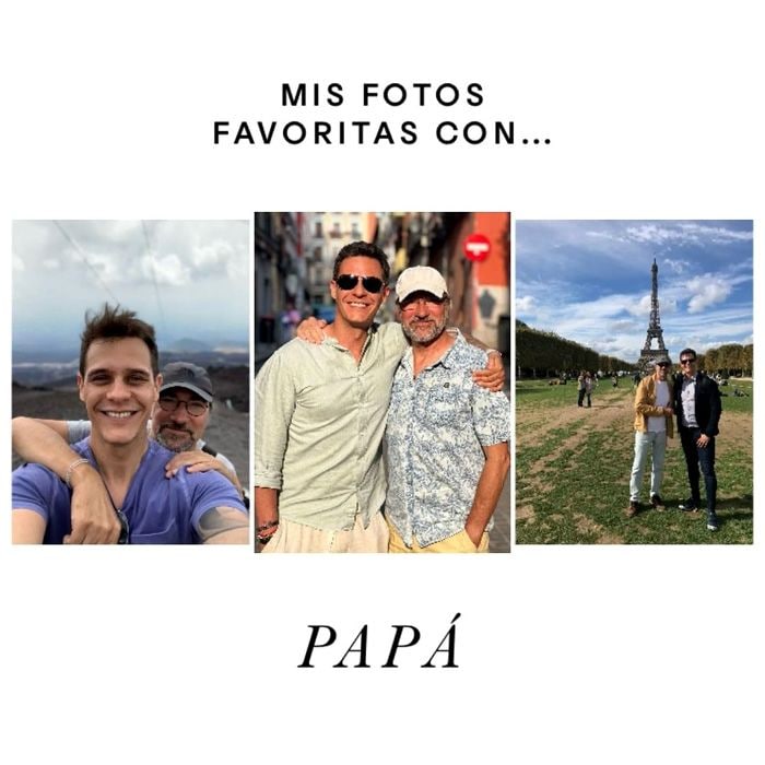 Christian Gálvez con su padre