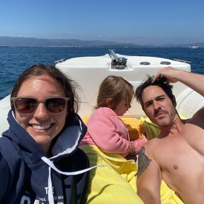 Mauricio Ochmann y su hija Lorenza