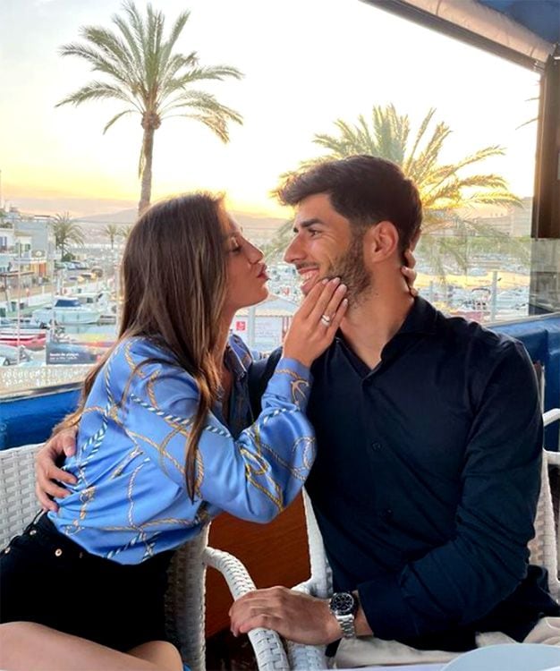 Marco Asensio y Sandra Garal