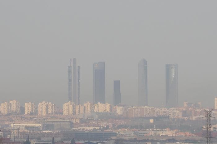 contaminación y calima en Madrid