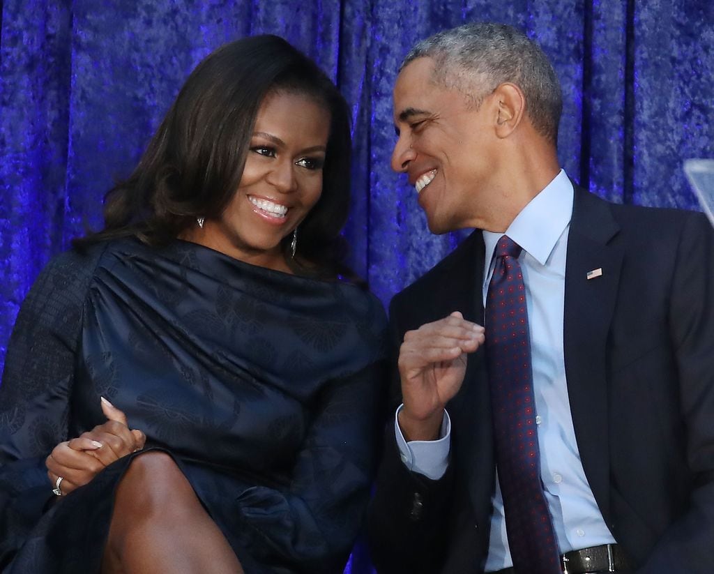 Michelle Obama y Barack Obama en 2018