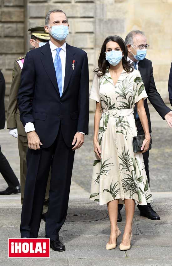 Letizia con vestido camisero