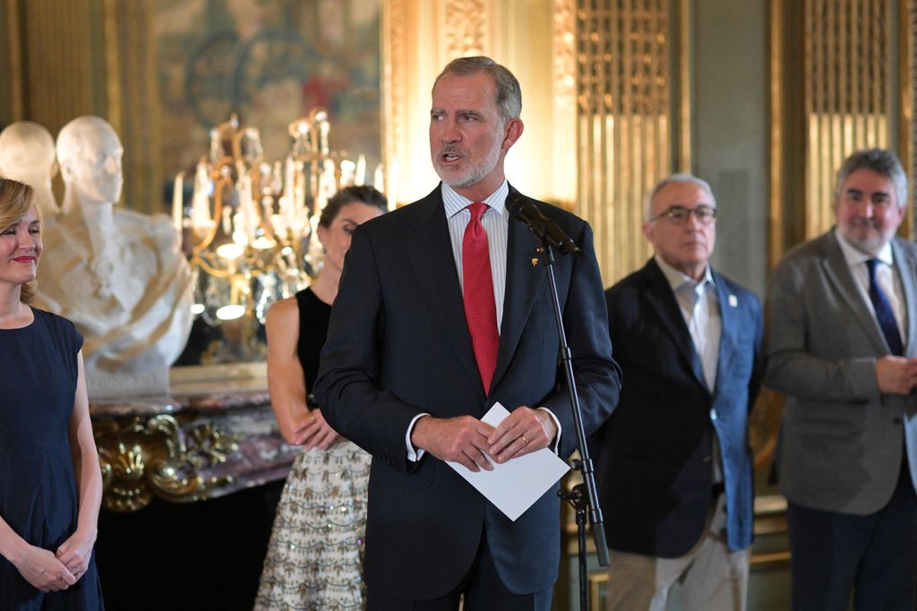 El rey Felipe, durante su discurso dirigido a la delegación española en los JJ.OO.