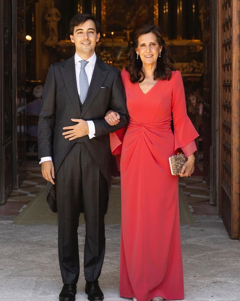 Vestido de madrina rojo Miriam Galvez