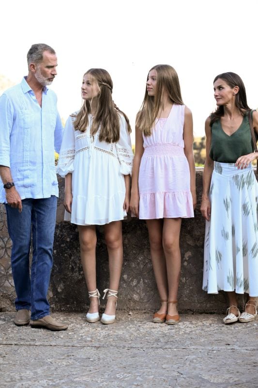 Los Reyes y sus hijas en Mallorca