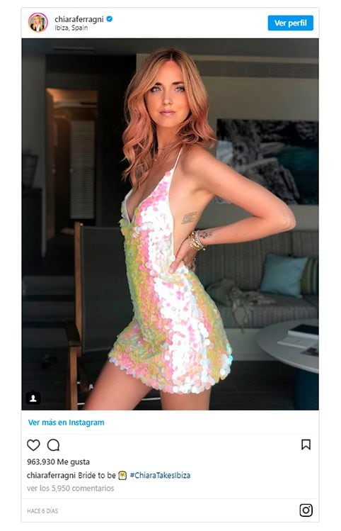 Vestido de la despedida de Chiara Ferragni