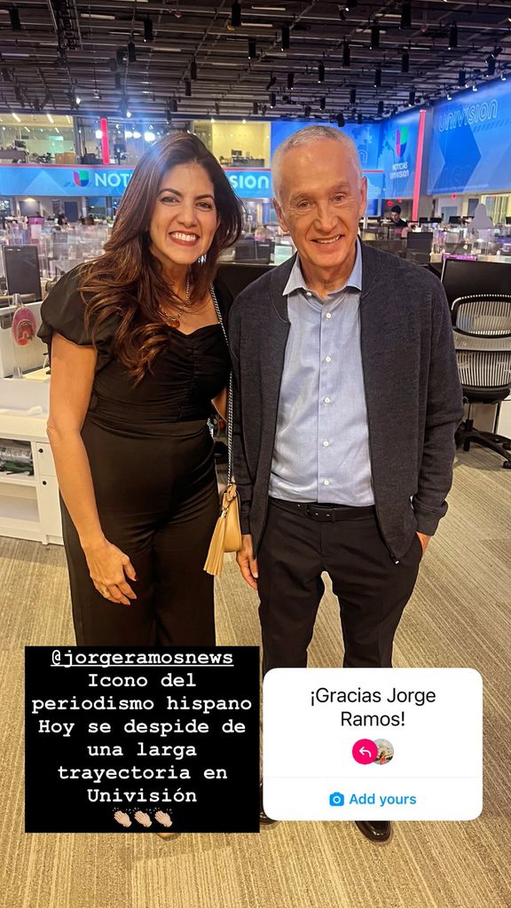 Madelim González y Jorge Ramos