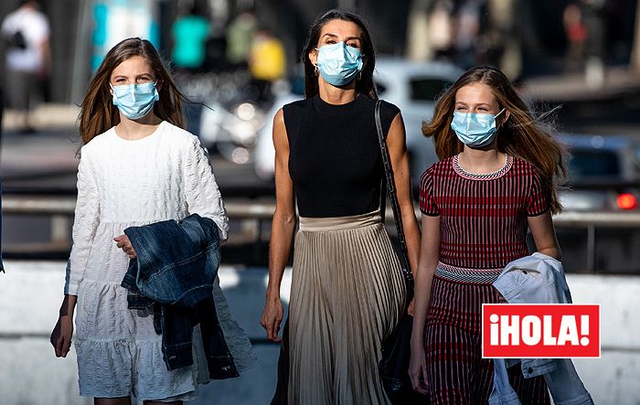 La reina Letizia y sus hijas