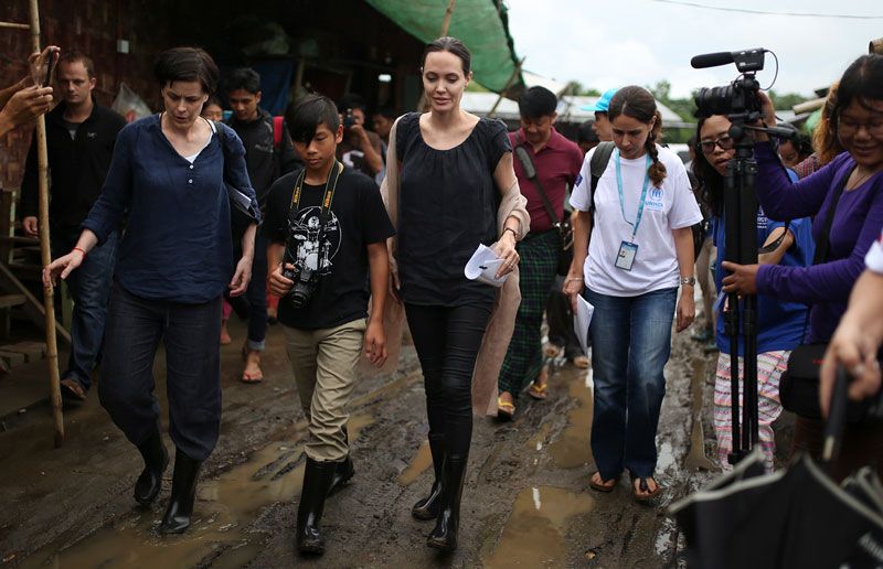 Angelina Jolie en viaje humanitario