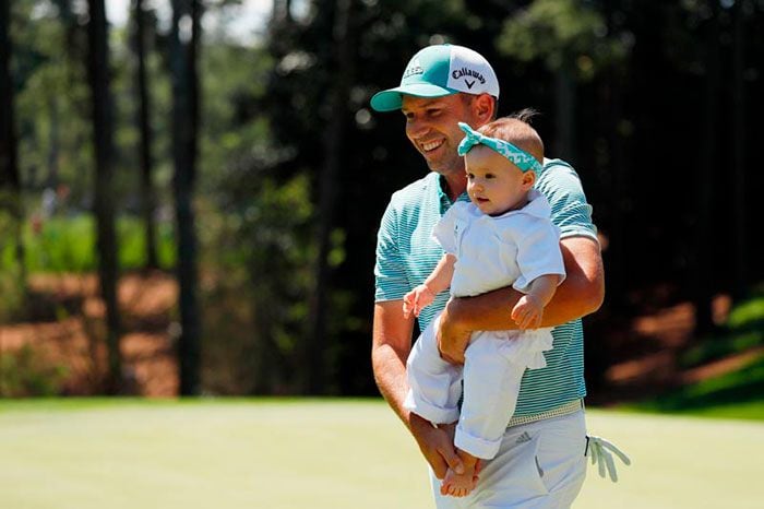 Sergio García y su hija