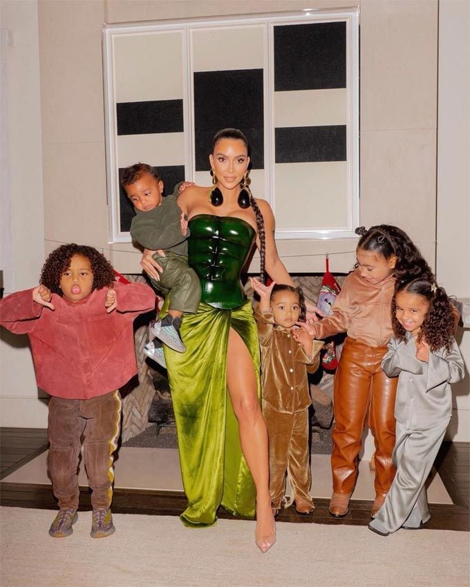 Kim Kardashian y sus hijos