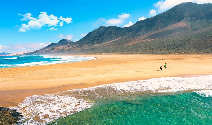 playa de cofete en fuerteventura, islas canarias