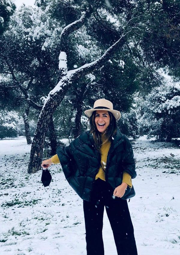 Nuria Roca con look de nieve