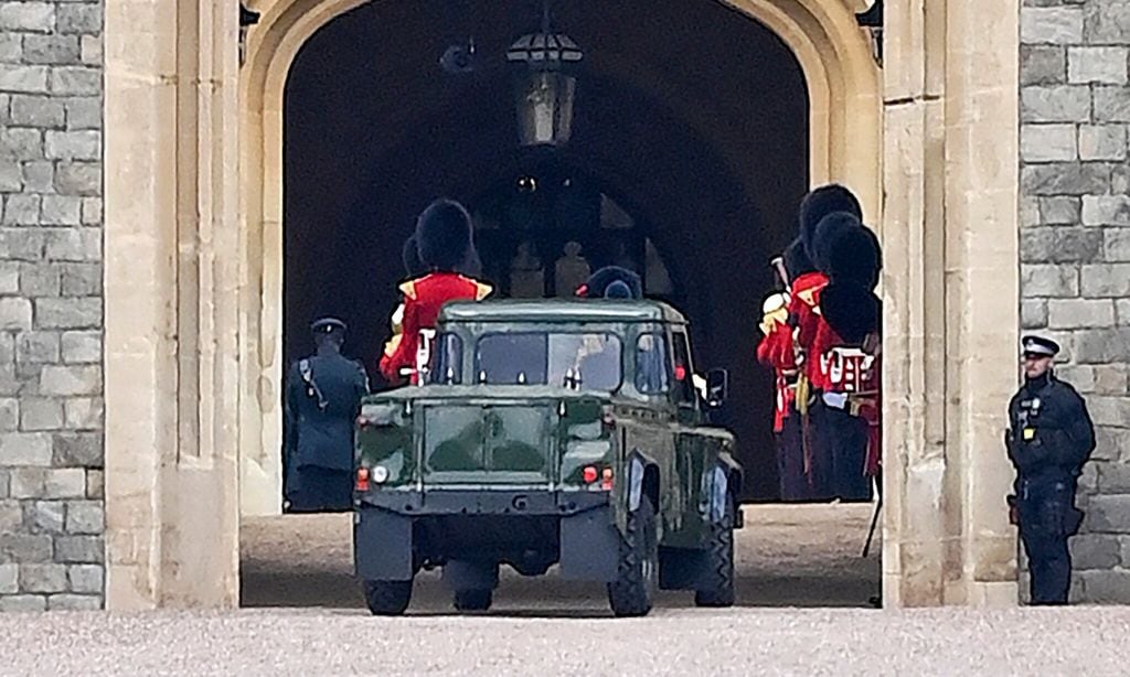 prince philip 39 s custom made land rover hearse unveiled for the first time