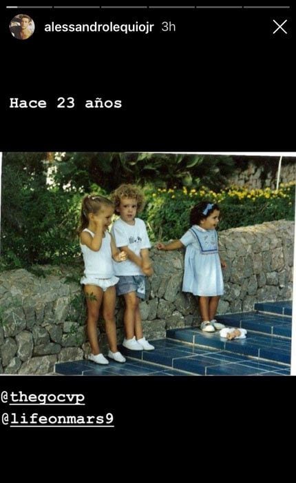 ¡Parece que fue ayer! Álex Lequio recrea en familia las fotos más divertidas de su infancia