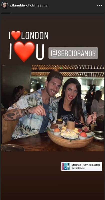 ¡Magia! La romántica declaración de Sergio Ramos a Pilar Rubio en su viaje familiar a Londres