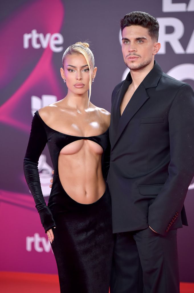 Jessica Goicoechea y Marc Bartra en los Latin Grammy en Sevilla, el 16 de noviembre de 2023