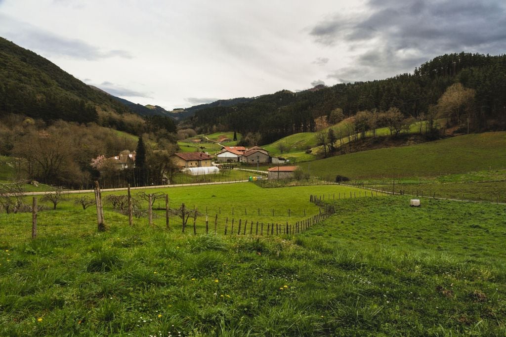 El valle de Oma, en Kortezubi, Urdabai, Pais Vasco