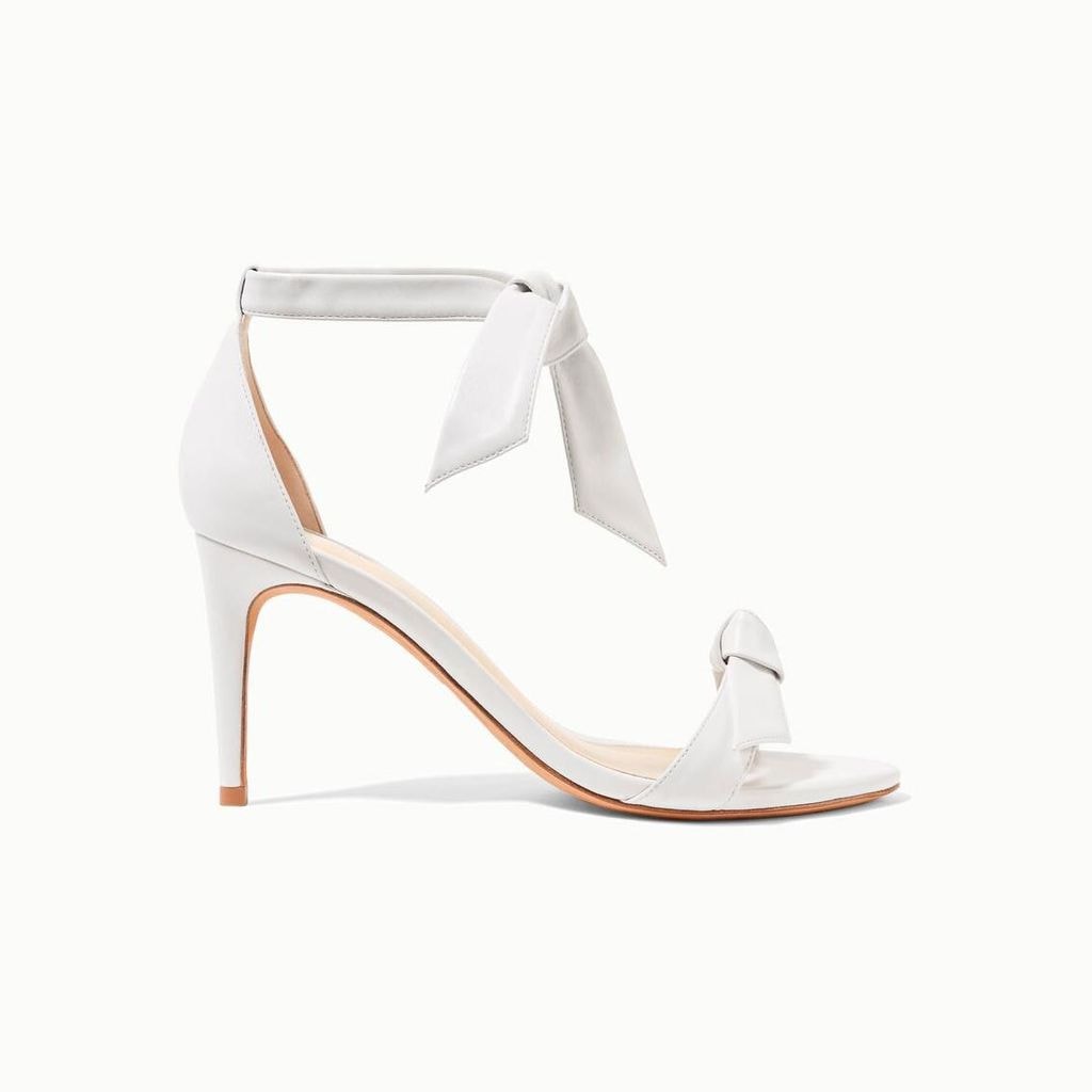 clarita bow embellished leather sandals de alexandre birman